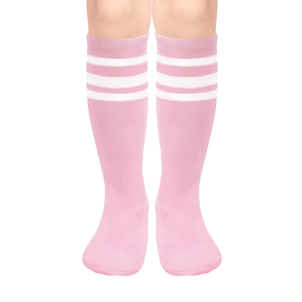 Olreco Toddler Soccer Socks Girls Soccer Socks Youth Soccer socks Kids Toddler Knee High Socks for Baby Girls Baby Tube Socks