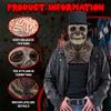 Skull Mask Scary Full Head Skeleton Headgear Creepy Mask Realistic Halloween Cosplay Latex Horror Helmet for Adults (Skull mask) view 4