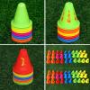 Agility Training Cone Pack of 10 Plastic Sports Cones, Football, Basketball, Roller Skating Training Agility Cone 8x7cm (Color : Style2, Size : 10pcs) view 4