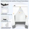 EAGLE PEAK Flex Ultra Compact 4x4 Pop-up Canopy, Sun Shelter, Changing Room, Portable Privacy Canopy Cabana for Pool, Fashion Photoshoots, or Camping, White view 2