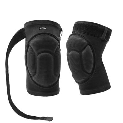 ONTYZZ Knee Pads with Non-Slip Bandage Thickening Anti-Collision EVA Sports Knee Pads for Volleyball Basketball Football Dancing Working Gardening Cleaning Breathable Knee Pads for Men Women Black/L