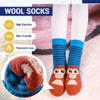 Eocom 6 Pairs Children's Winter Warm Wool Animal Crew Socks Kids Boys Girls Socks (Stripe Animal, 1-3T) view 4