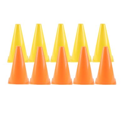 Agility Training Cone 10 Pieces of Plastic Sports Training Cone Traffic Cones, Used for Basketball, Football Agility Cone (Color : Style2, Size : 10pcs)