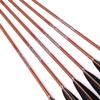 24pc ID 6.2mm .244" Custom Length 22-32 Inch Carbon Arrows Spine 400 450 500 600 700 Target Practice & Hunting Arrow Rotatable Nock for Recurve Bow Compound Bow Adult Youth Shooting view 4