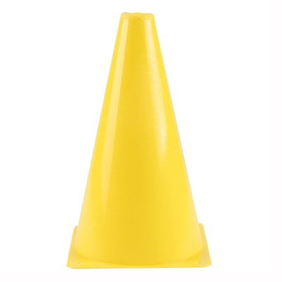 Agility Training Cone 20 Pieces of Plastic Sports Training Cones, 23cm/9" Football Training Assisted Multi-Functional Agility Cone (Color : Yellow, Size : 20pcs)