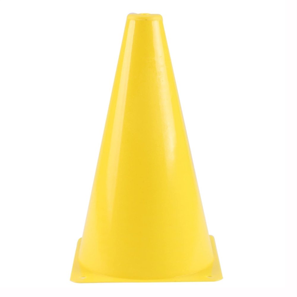 Agility Training Cone 20 Pieces of Plastic Sports Training Cones, 23cm/9" Football Training Assisted Multi-Functional Agility Cone (Color : Yellow, Size : 20pcs)