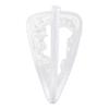 ACSUSS Sexy Womens Flower Lace C String Thongs Transparent Invisible Floral Lingerie Underwear 2# White One Size view 3