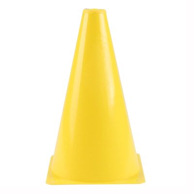 Agility Training Cone 23cm/9" Plastic Sports Cone, Children's Football Agility Cone, Traffic Marking Cone, Pack of 10 (Color : Yellow, Size : 10pcs)