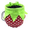 Strawberry Chalk Bag with Carabiner Drawstring for Rock Climbing Weight Lifting Rock Climbing Bag Chalkbag view 2