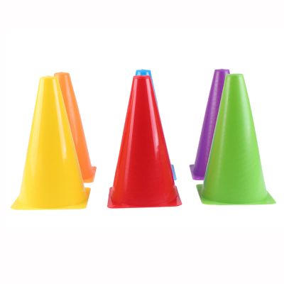 Agility Training Cone Colorful 10-Piece Plastic Sports Cone, Used for Indoor and Outdoor Parent-Child Games, Football, Basketball Training Cone (Color : Style8, Size : 10pcs)