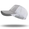 American Flag Trucker Hat - Snapback Hat, Baseball Cap for Men Women - Breathable Mesh Side, Adjustable Fit - for Casual Wear Gray/White view 3