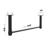 Pull-Up Bar Steel Pull-up Bar, Adjustable Fitness Arm Strength Horizontal Bar, Load 300kg/660ib (Size : 120x42cm) view 2