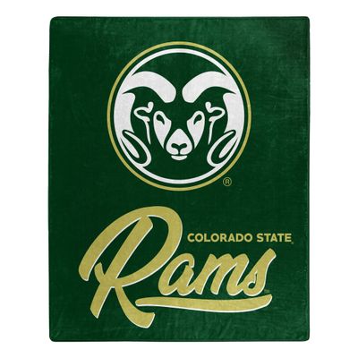 Northwest NCAA Colorado State Rams Unisex-Adult Raschel Throw Blanket, 50" x 60", Signature