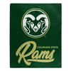 Northwest NCAA Colorado State Rams Unisex-Adult Raschel Throw Blanket, 50" x 60", Signature view 1