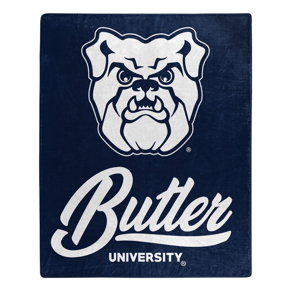 Northwest NCAA Butler Bulldogs Unisex-Adult Raschel Throw Blanket, 50" x 60", Signature