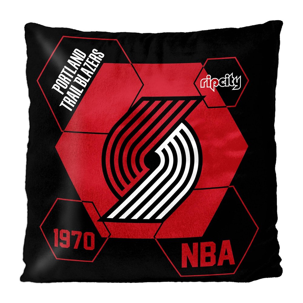 NORTHWEST NBA Portland Trail Blazers Unisex-Adult Velvet Pillow, 16" x 16", Connector