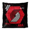 NORTHWEST NBA Portland Trail Blazers Unisex-Adult Velvet Pillow, 16" x 16", Connector view 1