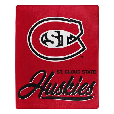 Northwest NCAA St. Cloud State Huskies Unisex-Adult Raschel Throw Blanket, 50" x 60", Signature