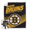 Northwest NHL Boston Bruins Unisex-Adult Mink Sherpa Throw Blanket, 50" x 60", New School view 2