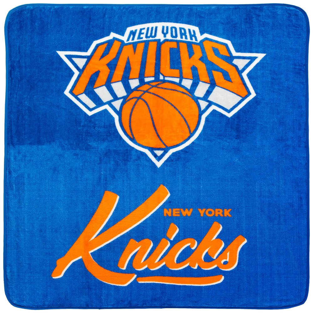 Northwest NBA New York Knicks Unisex-Adult Raschel Throw Blanket, 50" x 60", Signature