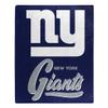 Northwest NFL New York Giants Unisex-Adult Raschel Throw Blanket, 50" x 60", Signature view 1
