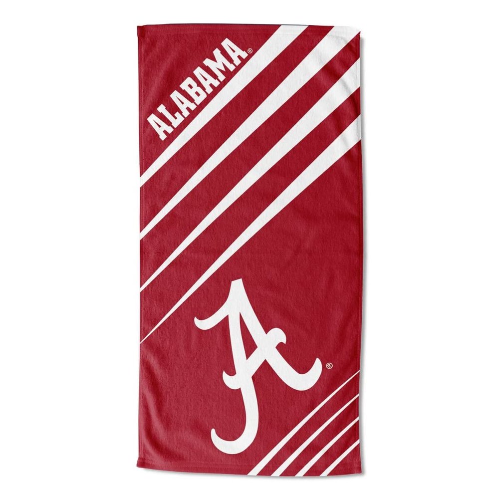 Northwest NCAA Alabama Crimson Tide Unisex-Adult Jacquard Beach Towel, 36" x 72", Upward