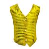 TAIKMD Kids Boys Shiny Sequins Vest Crop Top Dance Jazz Hip Hop Jacket Waistcoat Choir Stage Performance (US, Age, 8 Years, Gold) view 1