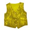TAIKMD Kids Boys Shiny Sequins Vest Crop Top Dance Jazz Hip Hop Jacket Waistcoat Choir Stage Performance (US, Age, 8 Years, Gold) view 4