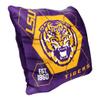 Northwest NCAA LSU Tigers Velvet Pillow, 16" x 16", Connector view 2