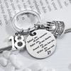 18th Birthday Gifts for Girls Boy Behind You All Your Memories Keychain Gift for 18 Year Old Daughter Son Birthday Gifts for Her Him Girl Boys Keyrings view 3