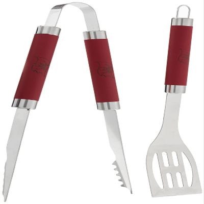 Northwest NFL Tampa Bay Buccaneers 2-Piece BBQ Utensil Set, One Size, Team Colors