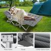 ABORON Camping Cot for Adult 28" Extra Wide, 2PK Heavy-Duty 1200D Oxford Cot for Sleeping, Portable Folding Camp Bed with Mat & Carry Bag view 4