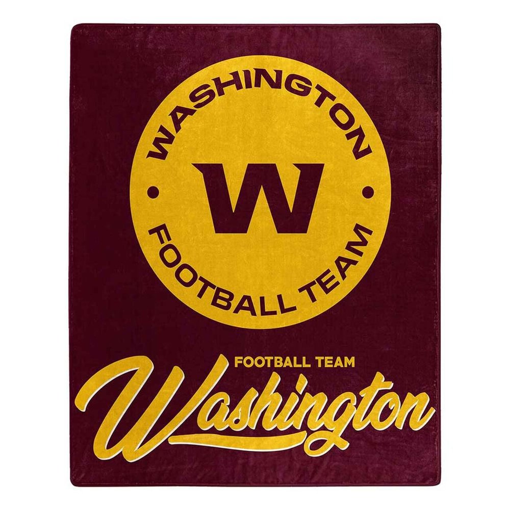 Northwest NFL Washington Football Team Unisex-Adult Raschel Throw Blanket, 50" x 60", Signature