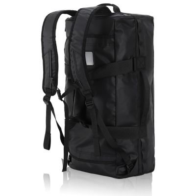 Haimont Travel Duffel Backpack Bag 60L for Men Large Sports Duffle Bags with Backpack Straps for Hiking Camping Gym Workout, Water Resistant, Black