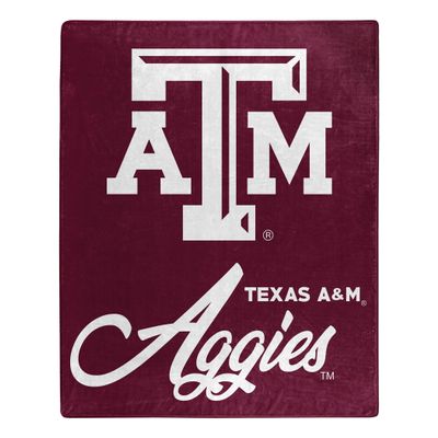 Northwest NCAA Texas A&M Aggies Unisex-Adult Raschel Throw Blanket, 50" x 60", Signature
