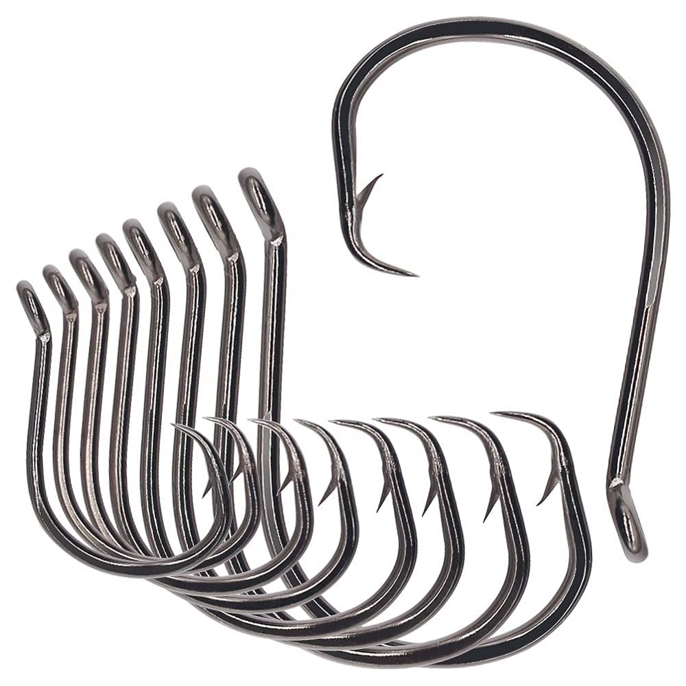XFISHMAN Circle-Hooks-Fishing-Equipment-Octopus-Hooks-Saltwater-50 Pack #1 12/0