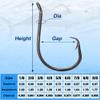 XFISHMAN Circle-Hooks-Fishing-Equipment-Octopus-Hooks-Saltwater-50 Pack #1 12/0 view 3
