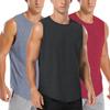 Amussiar Men's Lightweight Athletic Sleeveless Shirt Quick Dry Weightlifting Workout Running Gym Muscle Shirt (Black/Red/Grey X-Large) view 1