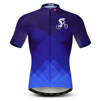 Cycling Jersey Mens Bike top MTB Shirt Zip Mountain Road Clothing Pockets Bicycle Riding Summer Pro Team Sports Racing Cycle Blouse Short Sleeve Uniform Purple L