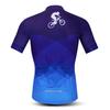 Cycling Jersey Mens Bike top MTB Shirt Zip Mountain Road Clothing Pockets Bicycle Riding Summer Pro Team Sports Racing Cycle Blouse Short Sleeve Uniform Purple L view 2