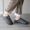 YESMOLA House Slippers for Men Memory Foam Indoor Slippers With Fuzzy Lining Bedroom Slip on Shoes Size 15-16 Dark Grey view 2