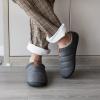 YESMOLA House Slippers for Men Memory Foam Indoor Slippers With Fuzzy Lining Bedroom Slip on Shoes Size 15-16 Dark Grey view 3