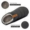 YESMOLA House Slippers for Men Memory Foam Indoor Slippers With Fuzzy Lining Bedroom Slip on Shoes Size 15-16 Dark Grey view 4