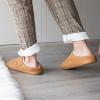 YESMOLA House Slippers for Men Memory Foam Indoor Slippers With Fuzzy Lining Bedroom Slip on Shoes Size 13-14 Brown view 2