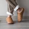 YESMOLA House Slippers for Men Memory Foam Indoor Slippers With Fuzzy Lining Bedroom Slip on Shoes Size 13-14 Brown view 3