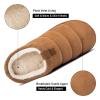 YESMOLA House Slippers for Men Memory Foam Indoor Slippers With Fuzzy Lining Bedroom Slip on Shoes Size 13-14 Brown view 4