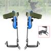 Tree Climbing Gear, Stainless Steel 2 Gears Tree Climbing Tool, Pole Climbing Spikes Set Adjustable Belt Lanyard Rope Rescue Belt Non-Slip Pedal for Hunting Observation, Picking Fruit, Jungle Survival view 2