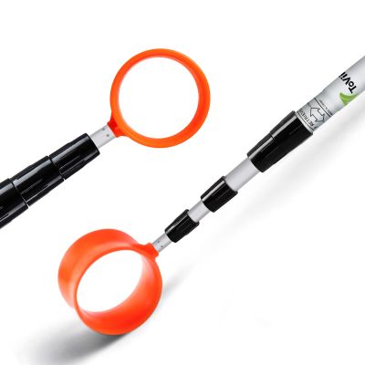 ToVii Golf Ball Retriever - Telescopic 15ft Aluminum Alloy Pole and Firm Nylon Cup Grabber