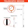 ToVii Golf Ball Retriever - Telescopic 15ft Aluminum Alloy Pole and Firm Nylon Cup Grabber view 2