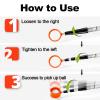 ToVii Golf Ball Retriever - Telescopic 15ft Aluminum Alloy Pole and Firm Nylon Cup Grabber view 3